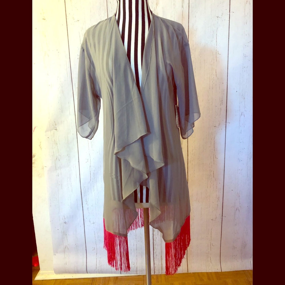 Lularoe fringe kimono MONROE